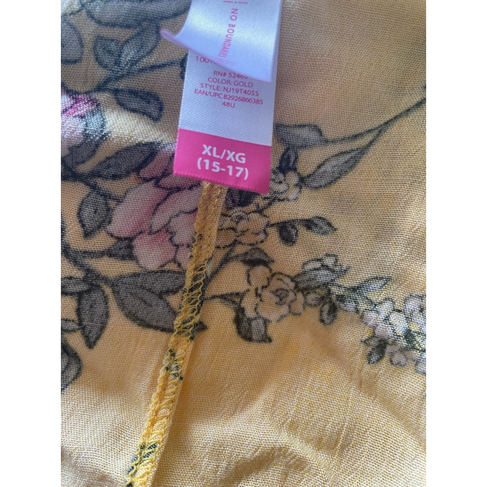 NO‎ BOUNDARIES SOFT Floral CARDIGAN SIZE XL - Picture 7 of 7